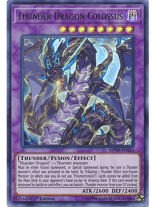 Thunder Dragon Colossus - MP19-EN183 - Ultra Rare