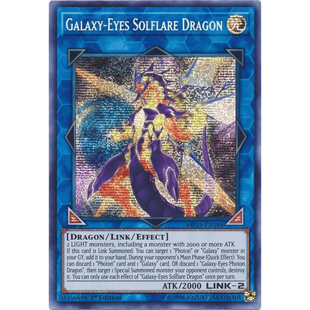 Galaxy-Eyes Solflare Dragon - MP19-EN188 - Prismatic Secret Rare