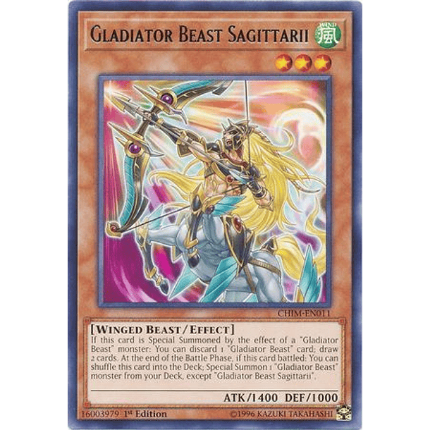 Gladiator Beast Sagittarii - CHIM-EN011 - Rare
