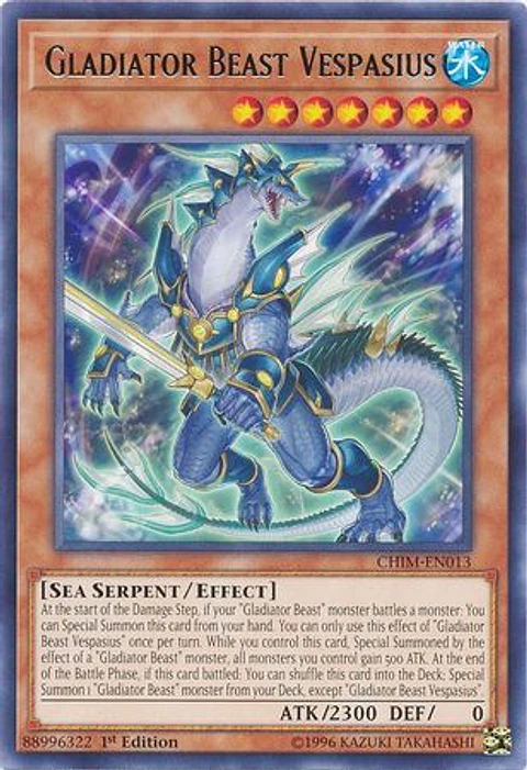  Gladiator Beast Vespasius - CHIM-EN013 - Rare