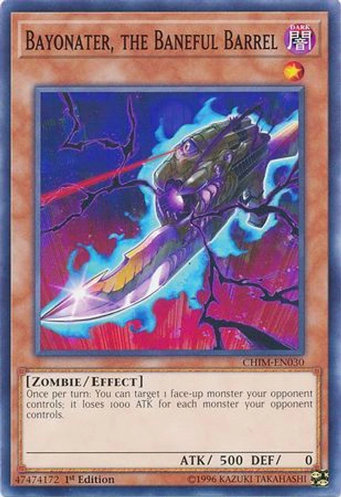 Bayonater, the Baneful Barrel - CHIM-EN030 - Common