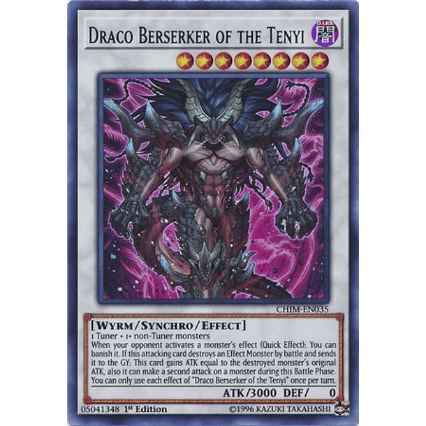 Draco Berserker of the Tenyi - CHIM-EN035 - Ultra Rare