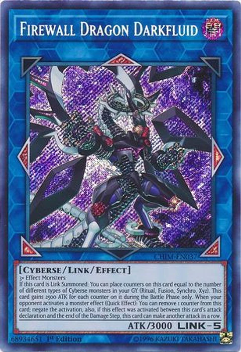 Firewall Dragon Darkfluid - CHIM-EN037 - Secret Rare 