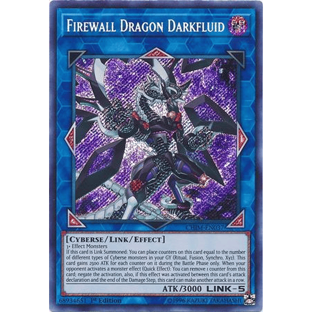 Firewall Dragon Darkfluid - CHIM-EN037 - Secret Rare 