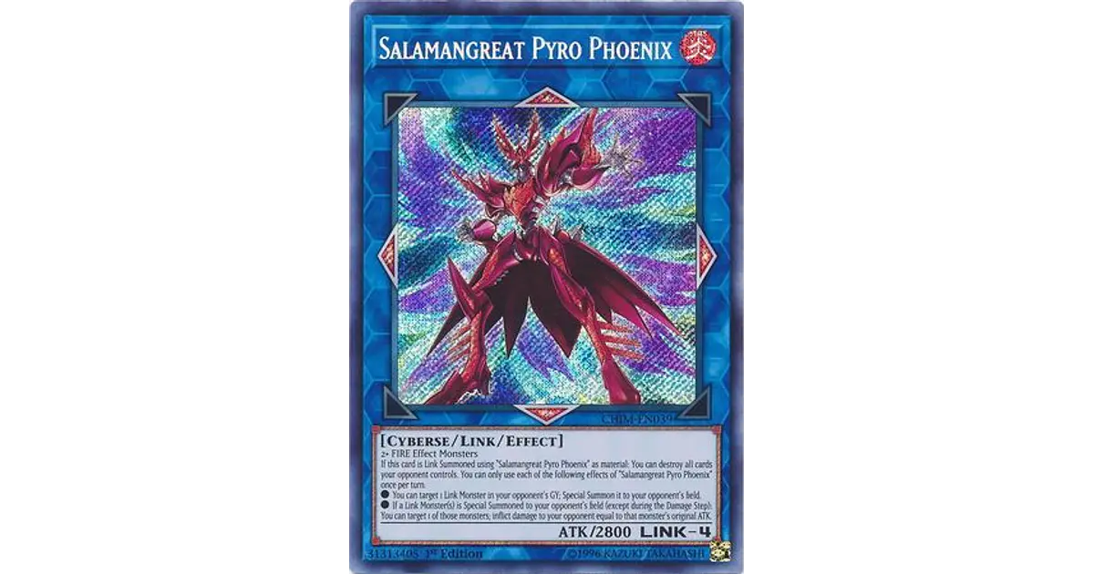 Salamangreat Pyro Phoenix - CHIM-EN039 - Secret Rare