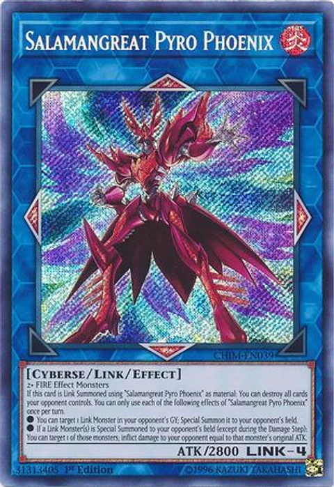 Salamangreat Pyro Phoenix - CHIM-EN039 - Secret Rare
