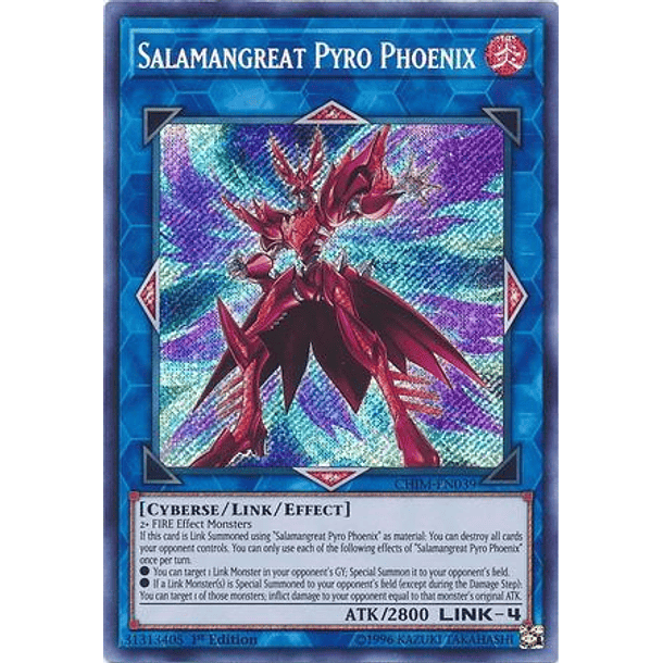 Salamangreat Pyro Phoenix - CHIM-EN039 - Secret Rare