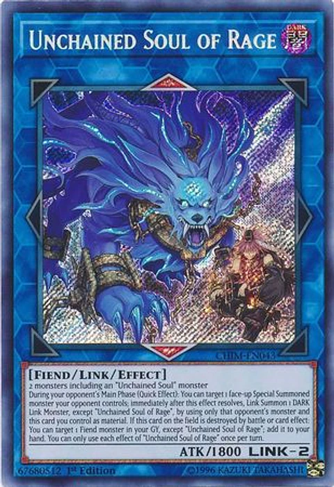 Unchained Soul of Rage - CHIM-EN043 - Secret Rare