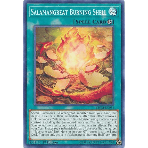 Salamangreat Burning Shell - CHIM-EN051 - Common