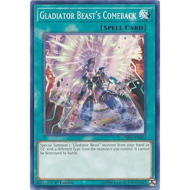 Gladiator Beast's Comeback - CHIM-EN056 - Common