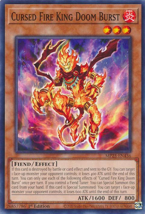 Cursed Fire King Doom Burst - MP25-EN436 - Common 