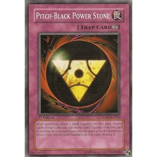 Pitch Black Power Stone - SDSC-EN036 - Common 