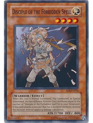 Disciple of the Forbidden Spell - SOI-EN016 - Common