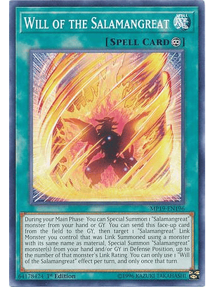 Will of the Salamangreat - MP19-EN196 - Common 