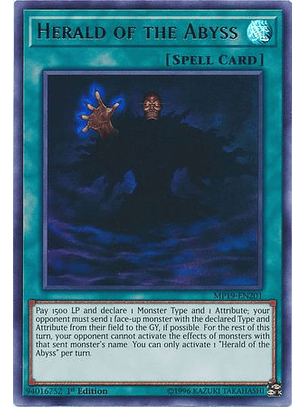 Herald of the Abyss - MP19-EN201 - Ultra Rare