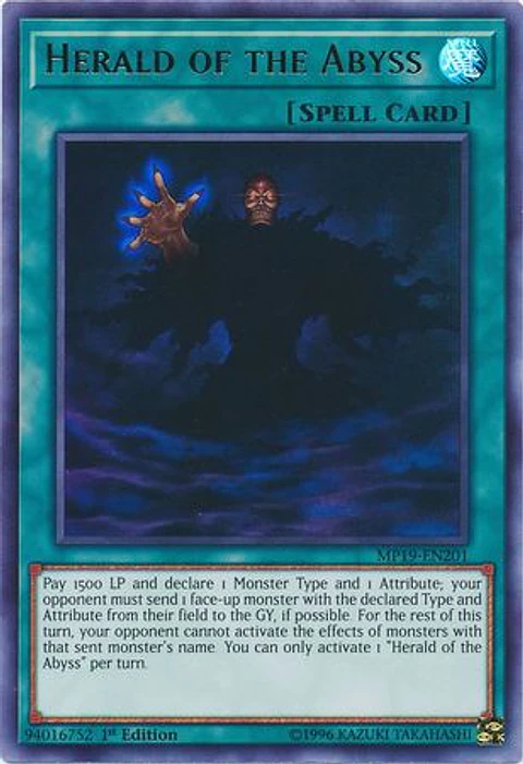 Herald of the Abyss - MP19-EN201 - Ultra Rare