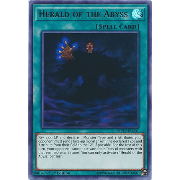 Herald of the Abyss - MP19-EN201 - Ultra Rare
