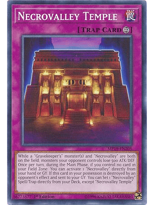 Necrovalley Temple - MP19-EN205 - Common