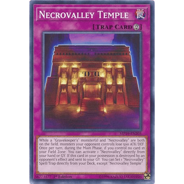 Necrovalley Temple - MP19-EN205 - Common