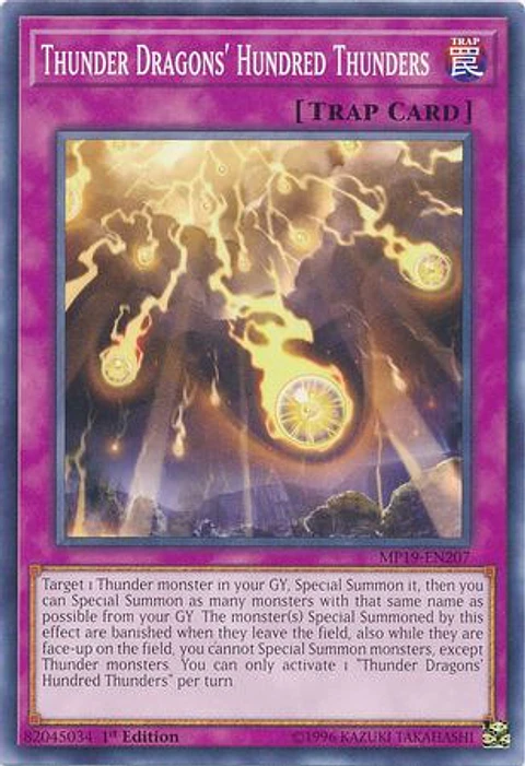 Thunder Dragons' Hundred Thunders - MP19-EN207 - Common