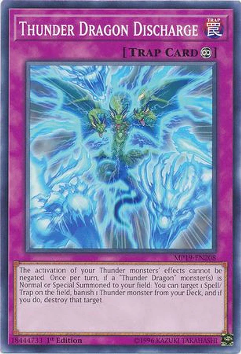 Thunder Dragon Discharge - MP19-EN208 - Common 