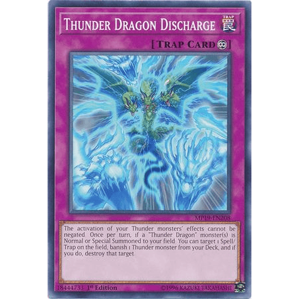 Thunder Dragon Discharge - MP19-EN208 - Common 