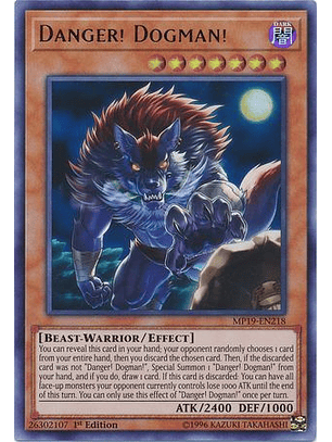 Danger! Dogman! - MP19-EN218 - Ultra Rare