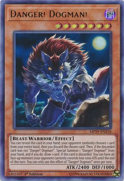 Danger! Dogman! - MP19-EN218 - Ultra Rare