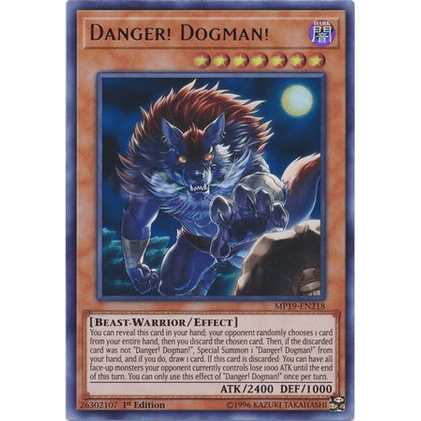 Danger! Dogman! - MP19-EN218 - Ultra Rare