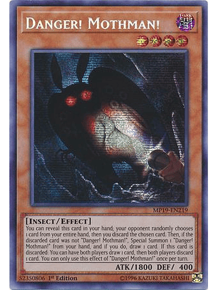 Danger! Mothman! - MP19-EN219 - Prismatic Secret Rare