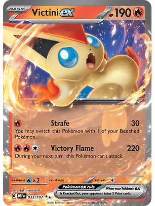 Victini ex - 033/197 - RARE -  OBF 