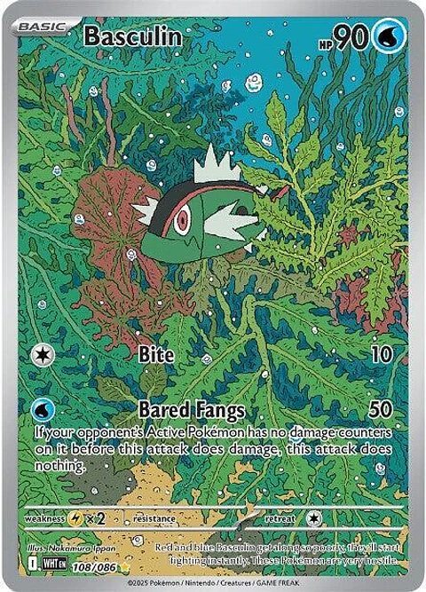 Basculin - 108/086 - ilustration Rare - WHT