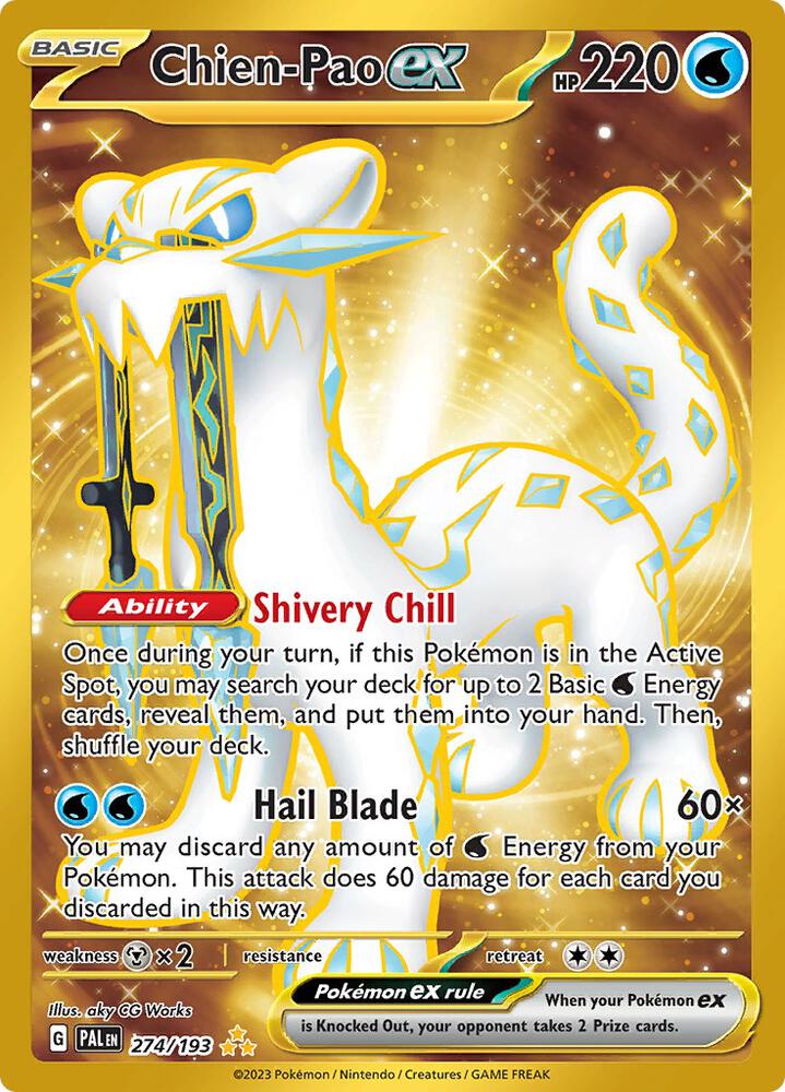 Chien-Pao ex - 274/193 - Hyper Rare - PAL 1