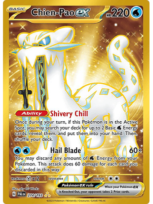 Chien-Pao ex - 274/193 - Hyper Rare - PAL