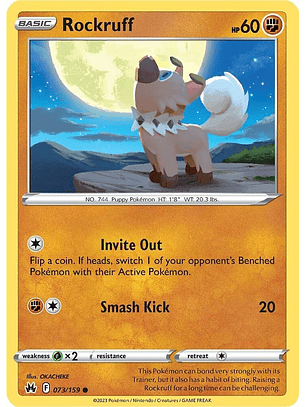 Rockruff - 073/159 - Common - CRZ
