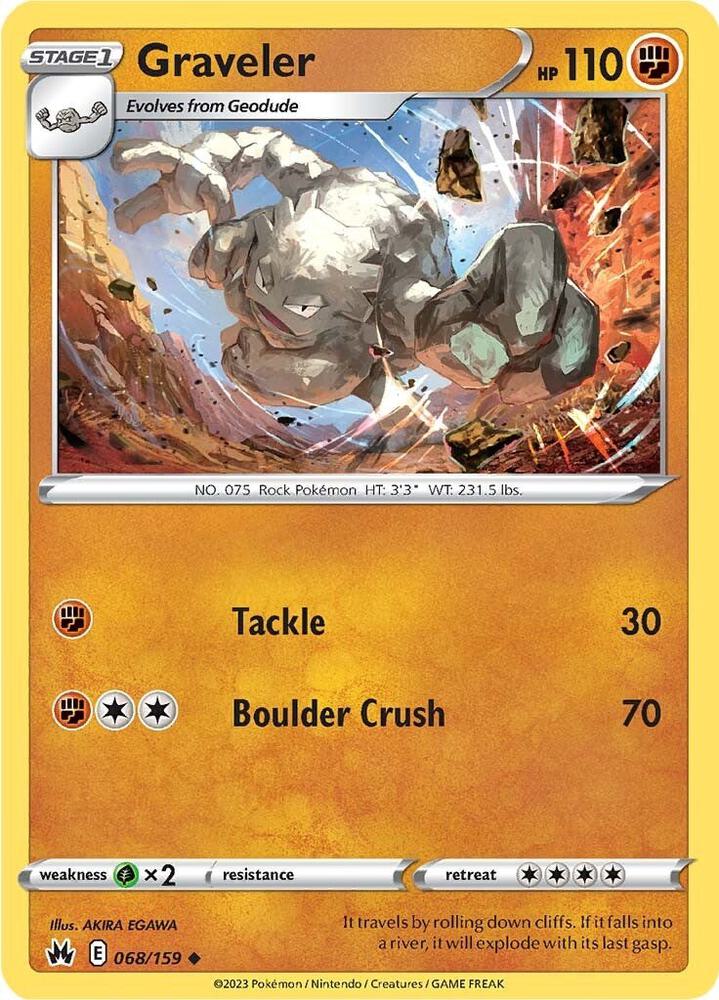 Graveler - 068/159 - Uncommon - CRZ 1