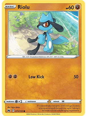 Riolu - 071/159 - Common - CRZ
