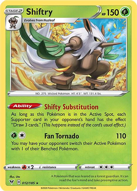 Shiftry - 012/185 - Rare - VVT
