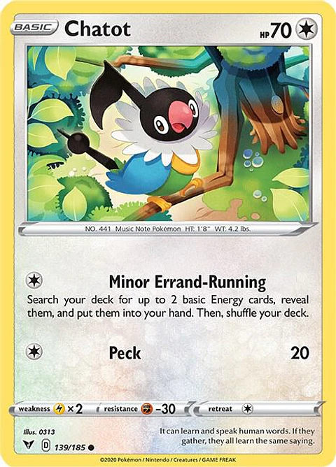 Chatot - 139/185 - Common - VVT