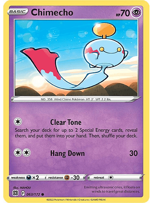 Chimecho - 063/172 - Common - BRS