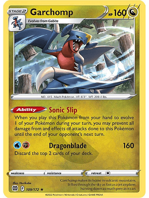 Garchomp - 109/172 - Rare - BRS