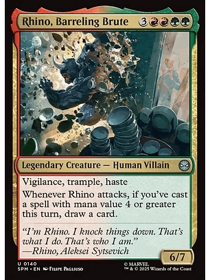 Rhino, Barreling Brute - SPM - U 