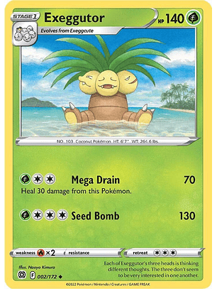 Exeggutor - 002/172 - Uncommon - BRS