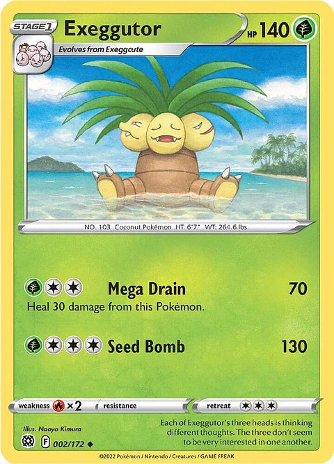 Exeggutor - 002/172 - Uncommon - BRS