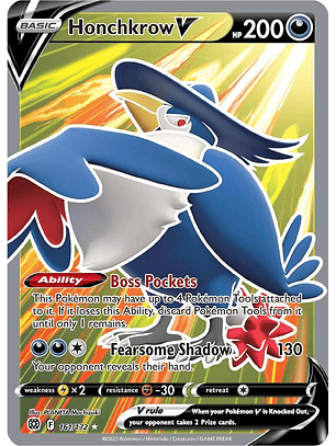 Honchkrow V - 161/172 - Ultra Rare - BRS
