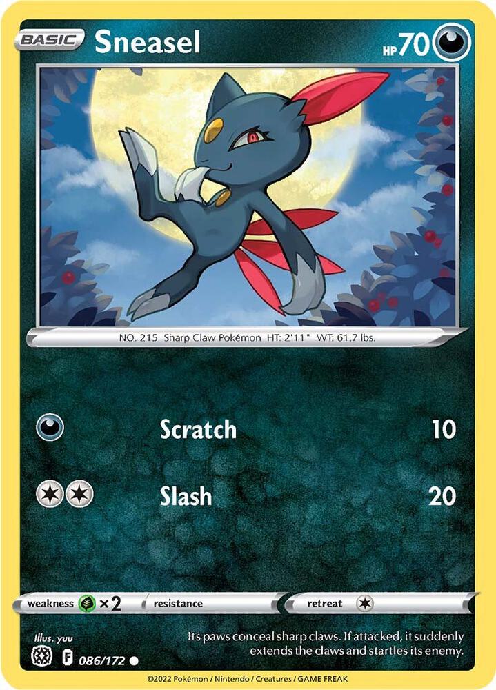 Sneasel - 086/172 - Common - BRS 1