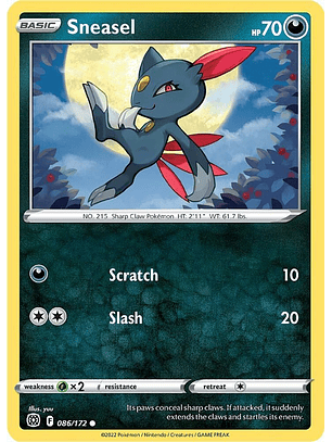 Sneasel - 086/172 - Common - BRS