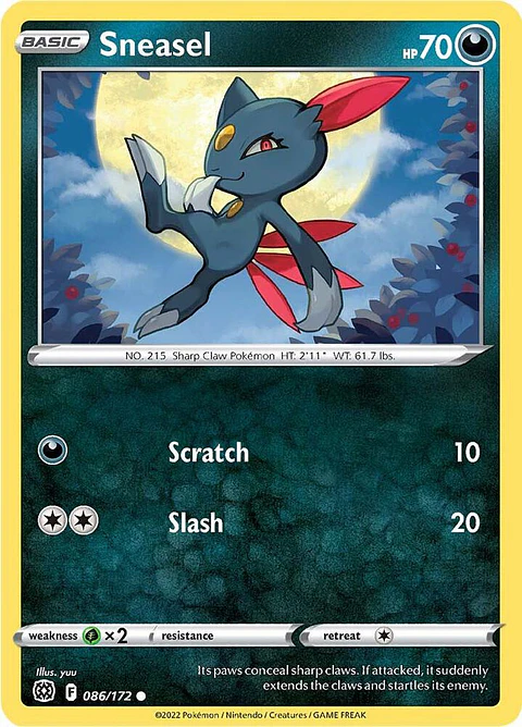 Sneasel - 086/172 - Common - BRS