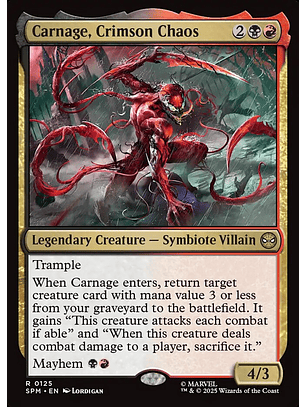Carnage, Crimson Chaos - SPM - R 