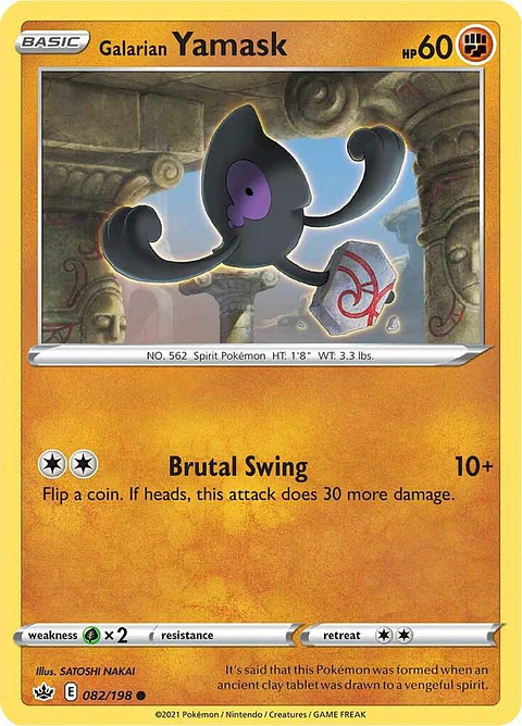 Galarian Yamask  - 082/198 - Common - CRE